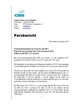 Press Release consumer price index Curaçao juli 2017